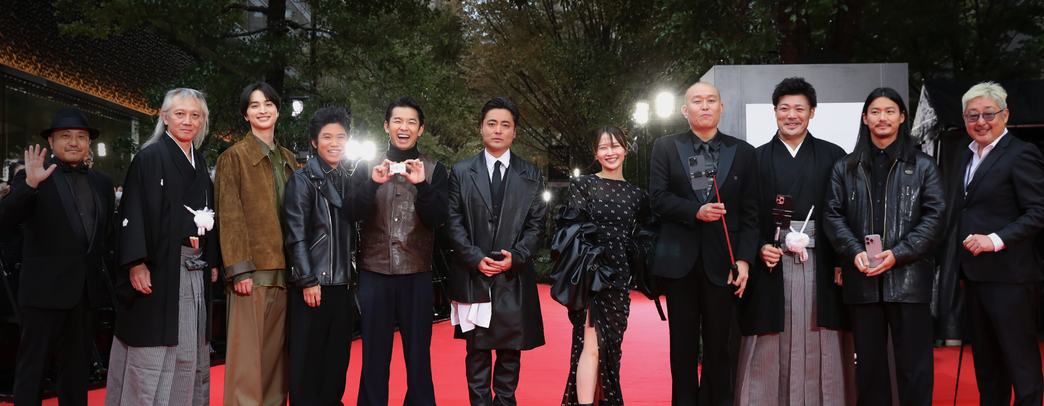 Red carpet "11 Rebels" Shiraishi Kazuya, Motoyama Chikara, Ichinose Hayate, Sakumoto Takara, Nakano Taiga, Yamada Takayuki, Sayashi Riho, Chihara Seiji, Oyanagi Ryota, Nomura Shuhei