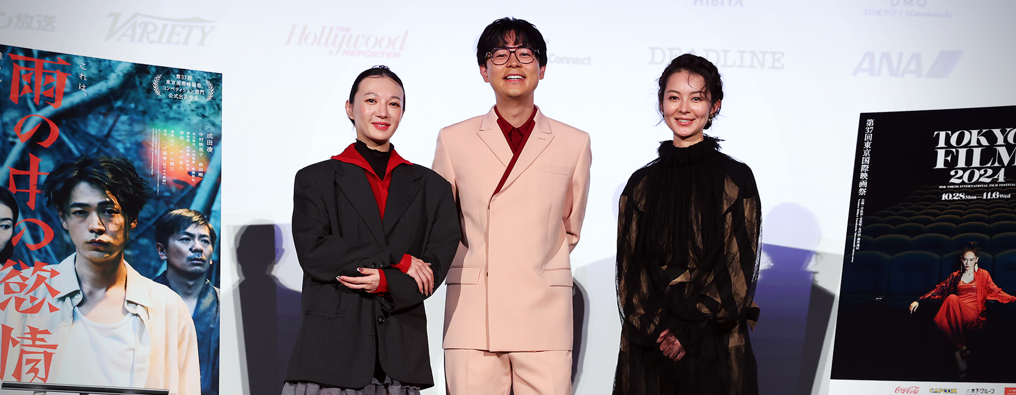 『雨の中の慾情』舞台挨拶：Q&A：成田凌（俳優）、中村映里子（俳優）、李杏（俳優）