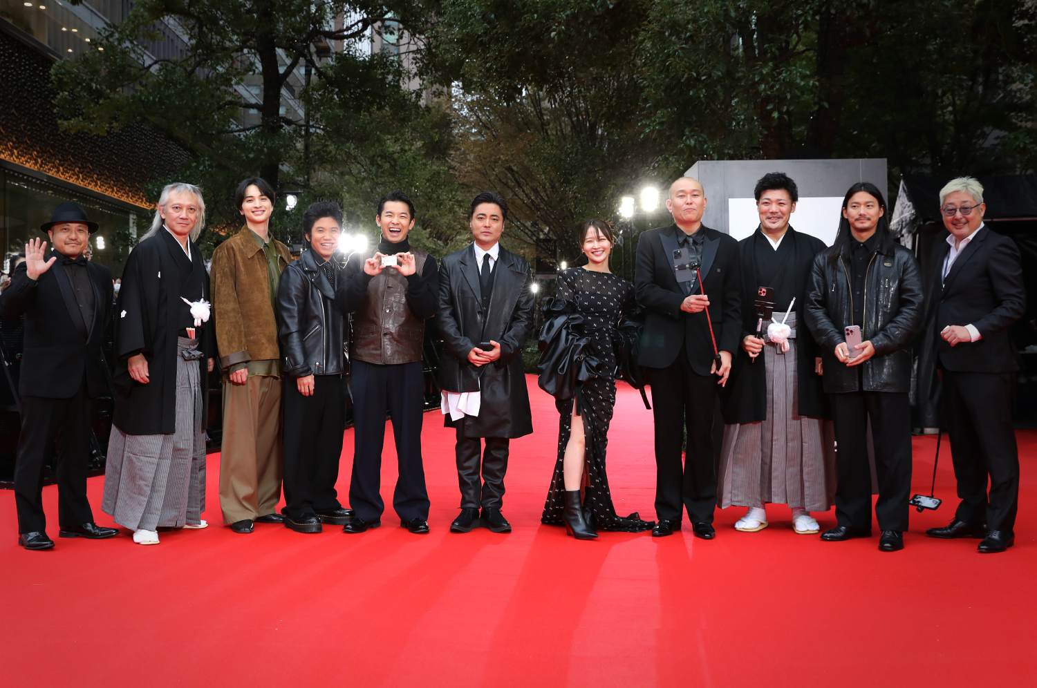 Red carpet "11 Rebels" Shiraishi Kazuya, Motoyama Chikara, Ichinose Hayate, Sakumoto Takara, Nakano Taiga, Yamada Takayuki, Sayashi Riho, Chihara Seiji, Oyanagi Ryota, Nomura Shuhei