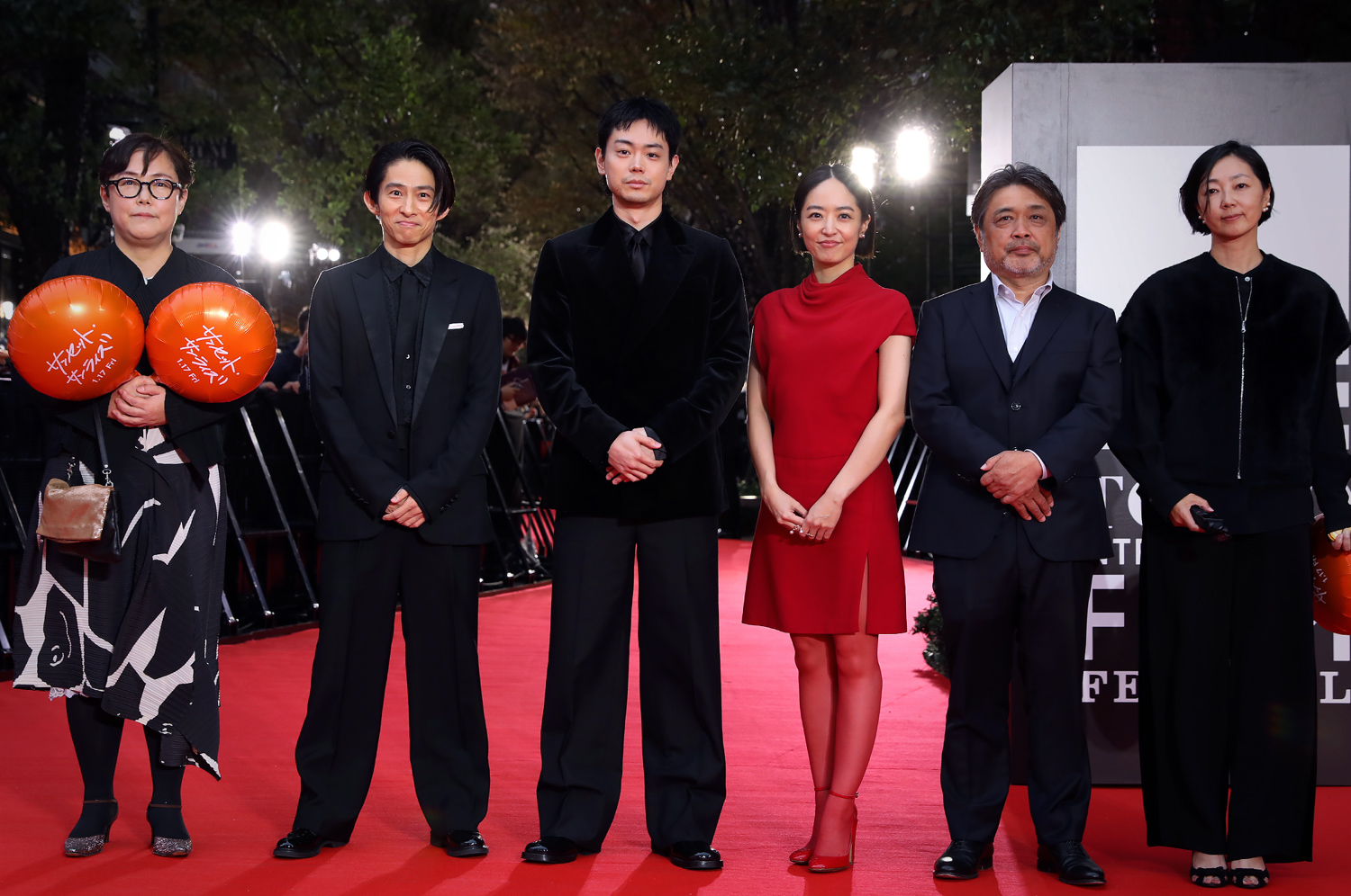 Red carpet "Sunset Sunrise" Suda Masaki, Miyake Ken, Inoue Mao